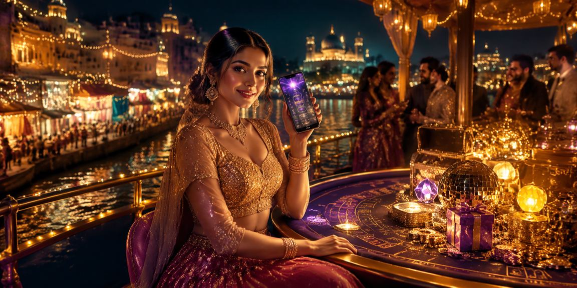 Casino gambling scene with Bollywood theme in India