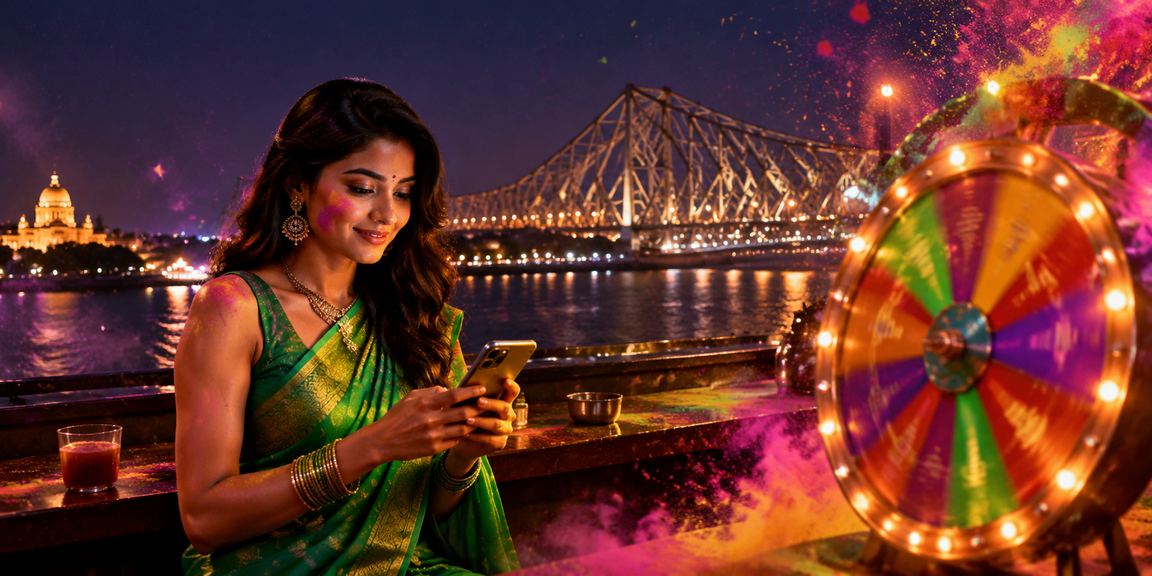Roulette casino game in Kolkata with traditional saree